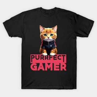 Just a Purrfect Gamer Cat T-Shirt